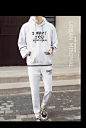 帕 耐克丝2018春季新款男士休闲运动套装潮流韩版修身外套青少年-淘宝网