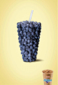 Dunkin' Donuts iced coffee: Blueberry, Dunkin Ice Coffee, Hill Holliday, Dunkin Donuts, Print, Outdoor, Ads