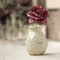 rae dunn手工器质米白色bloom小花瓶