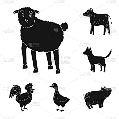 有机食品,大农场,品牌名称,可爱的,农业,纯种犬,复活节,食品,加拿大,设计