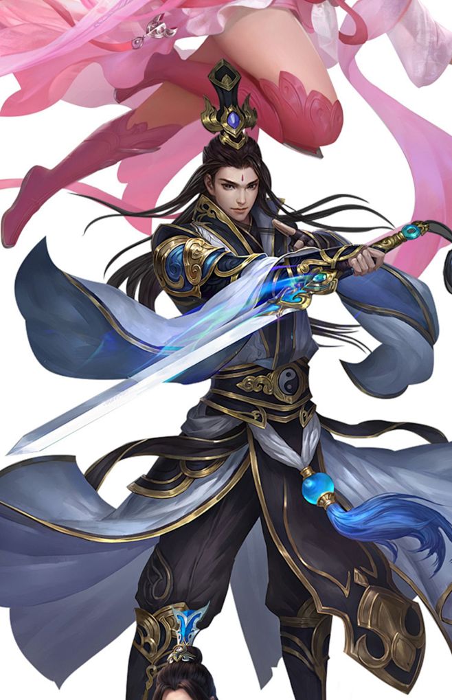 仙侠武侠古风角色立绘 场景插画美宣壁纸 国风游戏参考CG设计素材-淘宝网