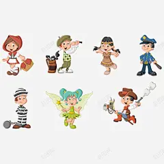 卡通童话人物矢量图高清素材 人物 人物插画 卡通人物 矢量人物 童话人物 矢量图 免抠png 设计图片 免费下载