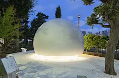 日本 公共厕所 白色 建筑师 透明 公共空间 手绘 概念图