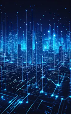 科技城市素材图AI图