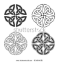 Vector celtic knot. Ethnic ornament. Geometric design.