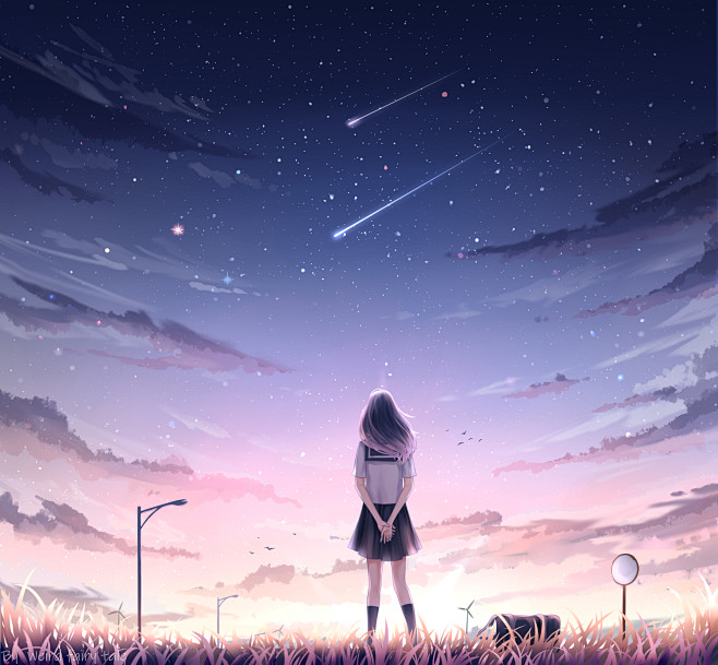 孤寂少女_诡异童话__插画师作品_涂鸦王...