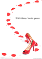 红色高跟鞋广告设计图