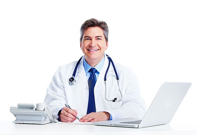 微笑的外国医生高清图片