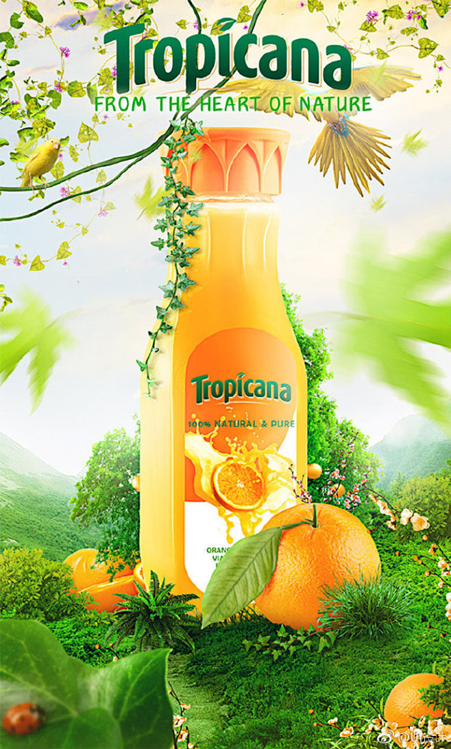 平面设计创意的饮品海报设计