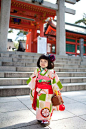 Little girl in kimono