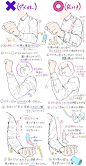#绘画教程# 衬衣T恤衣褶绘画参考
画师 吉村拓也 ​​​​