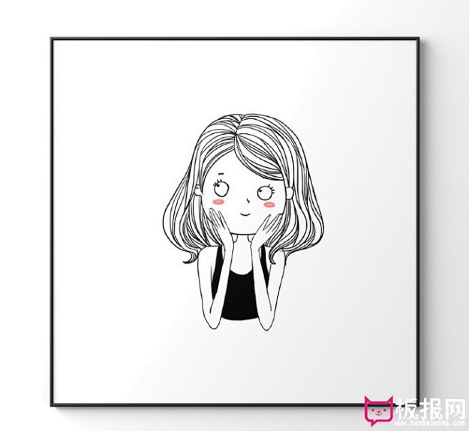 人物简笔画大全漂亮的女孩简笔画