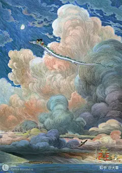 早稻，漫画家、插画师，曾为《千与千寻》《大圣归来》《美人鱼》等多部知名电影创作经典海报。擅长于画各种神奇鬼怪之物和侠义少年，她用自成一派的水墨手法，将中国元素表现的淋漓尽致，画风洒脱又不失精细。擅长于画各种神奇鬼怪的人物，可能和她的生活环境有关。各种社交网站上的居住地也都是西藏。要是能有她百分之一的功力，我觉得自己就可以出师了。