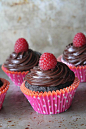 Chocolate Raspberry Cupcakes by Heather Christo