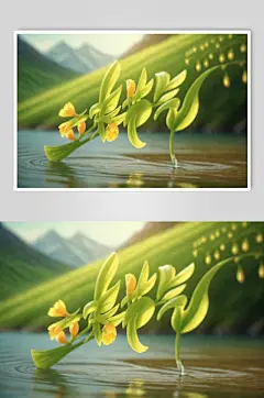 AI数字艺术立春立体字艺术字