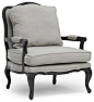 Baxton Studio Antoinette Classic Antiqued French Accent Chair traditional-armchairs