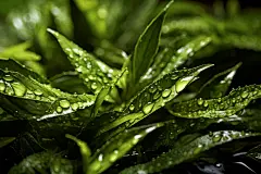 春茶茶树叶子茶叶图片摄影图