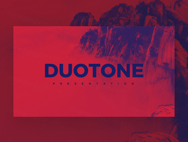 DUOTONE - PPT 模版 - 美...