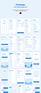 原型iOS线框套件 Prototype iOS Wireframe KitUI设计作品原型demo首页素材资源模板下载