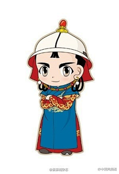 半边梦采集到古装Q版男孩女孩一起