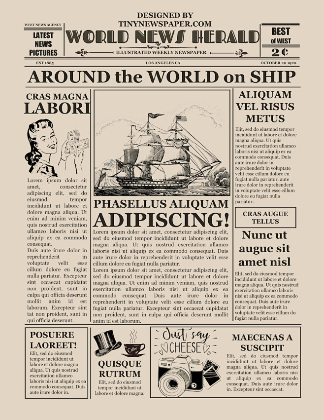 Old Time Newspaper Template Google Docs Word Article Regarding Blank ...