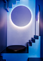 Eclipse Booths : Instagram hired Adi to design and build a pair of booths for their vertical video experience. The inspiration came after a recent viewing of a solar eclipse. Lit from behind, the round portion of the booth emits a soft, indirect light. Th