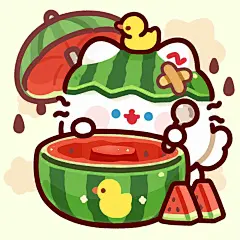 一组黄绿色系的卷卷猫水果小头像！ - 小红书