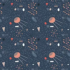 无缝的图案，抽象的形式和线条。彩色矢量设计的印刷和网页。