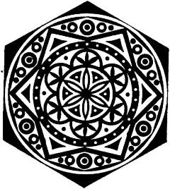 对称镂空六边形花纹tif|TIF格式|TIF字体设计|tif安装字体|名片TIF