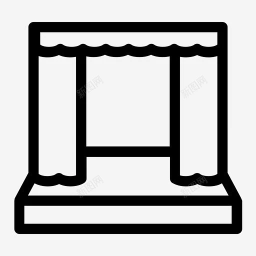 舞台剧院演示图标 标识 标志 UI图标 设计图片 免费下载 页面网页 平面电商 创意素材-花瓣网