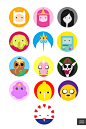 Adventure Time Vector Icons on Behance