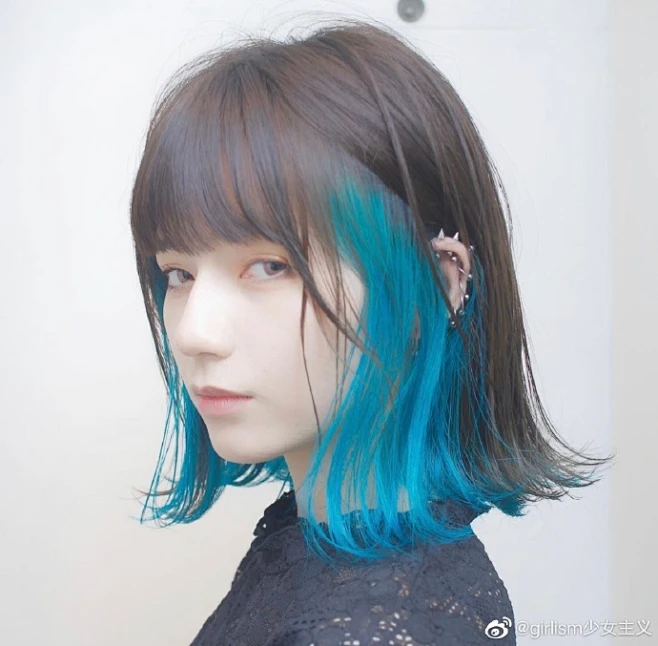 发色参考 适合秋冬的挑染配色～ ins：bobby_ooomoto_style -花瓣网