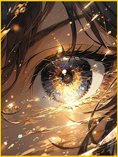 黄金之瞳｜斗罗夏日限定版-金色眼睛特写镜头