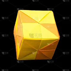 折叠的,折纸工艺,纸,立方体,可折叠的,形状,无人,块状,几何形状,建筑业