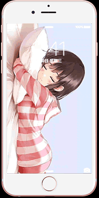 二次元萌妹可爱女miku初音大和舰加藤惠东方灵梦五更琉璃黑猫动态锁屏