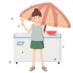 夏至 | 进修的阿布-weibo - 原创作品 - 涂鸦王国插画