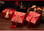 麦达令结婚用品喜糖盒子创意个性婚庆中国风大红烫金喜糖包装纸盒-tmall.com天猫
