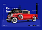 Retro car from CUBA. : Landing page, web site for car, Tags – design, web design, designer, app, apps, graphic, graphic design, color, graphics, behance, dribble, photography, art, application, digital, trend, adobe, adobe Photoshop, promo website, wow, a