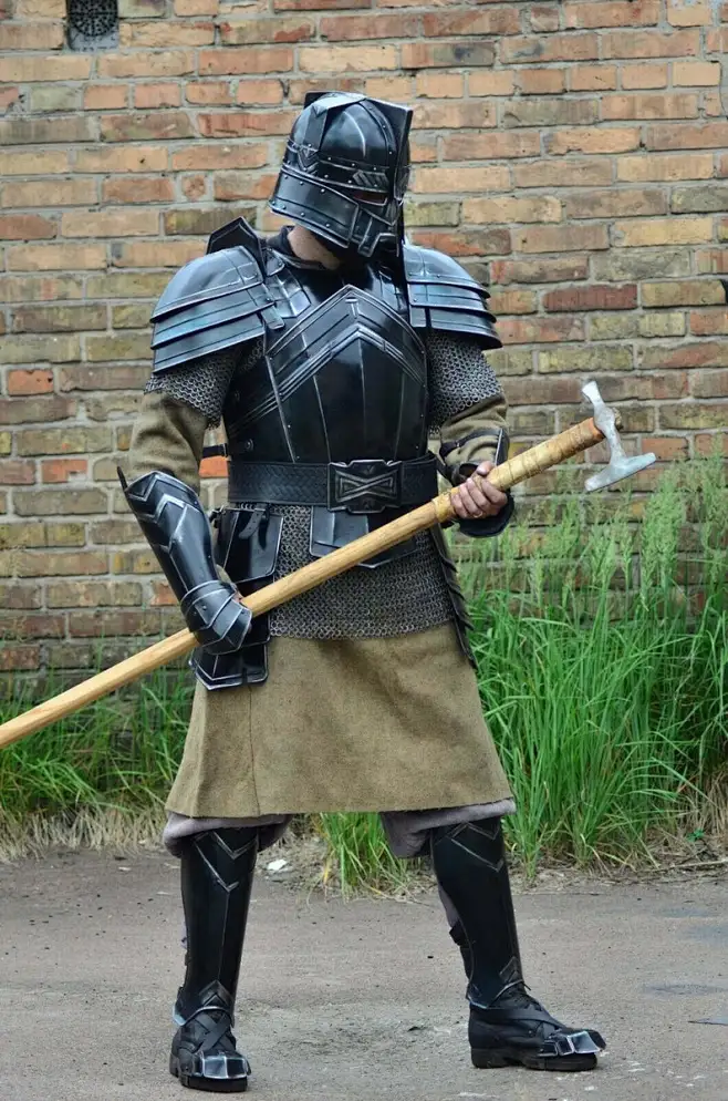 海外代购Warrior 手作中世纪战士钢制男士装甲胸甲头盔全套铠甲-淘宝网-花瓣网