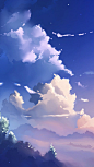 蓝色天空H5背景背景图_新图网 https://ixintu.com H5 H5背景 h5 卡通 天空 手绘 水彩 童趣 美术 艺术 蓝色