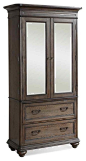 Armoire in Old World Oak Finish traditional-armoires-and-wardrobes