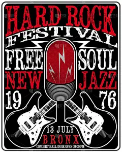 硬摇滚音乐海报