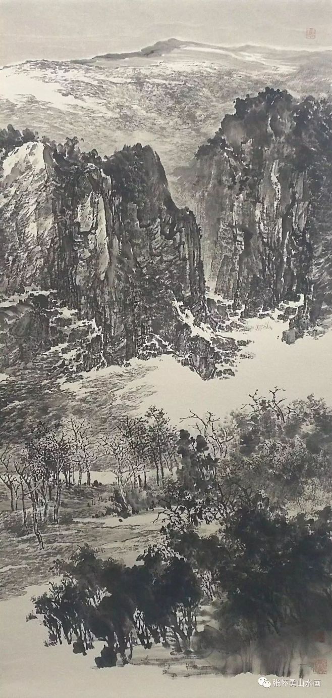 张怀勇新作苍山雪霁