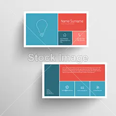 现代名片模板与平移动用户界面#名片设计##名片##business card##商务名片##设计素材##矢量图##EPS##礼品卡# #横幅名片# #卡片设计# #会员卡设计素材#