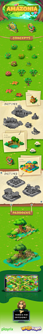 cartoon casual game concept art Game Art game building game graphics Isometric match 3 mobile game playrix