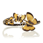 Butterflies 18ct Gold Diamond Bangle