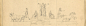 Central piece drawing - Christofle for Napoléon III