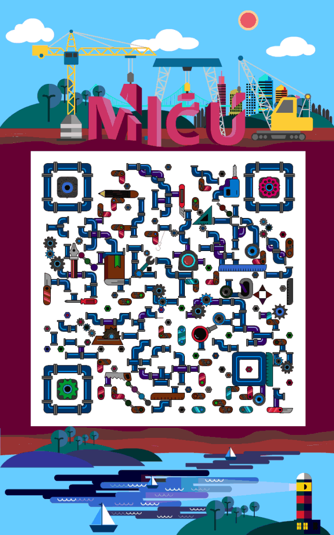 MICU课堂UI班学员二维码设计