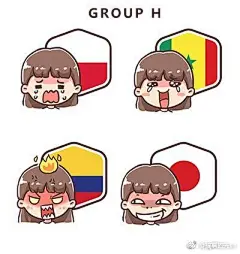#世界杯吐槽大会#世界杯小组赛第一轮过后各球队球迷表情包@优设大课堂 ​​​​