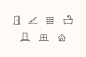 Furniture icons set